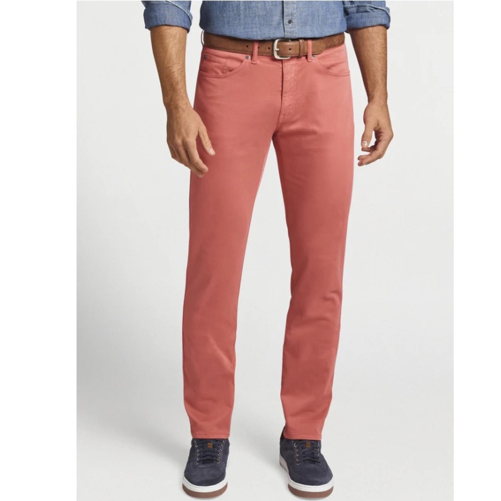Peter Millar Ultimate Five-Pocket Pant Cape Red Size 40/34